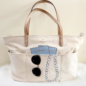 Kate Spade Wedding Belles Canvas Tote Purse